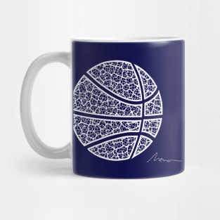 Basketball Ball leaf pattern Mug